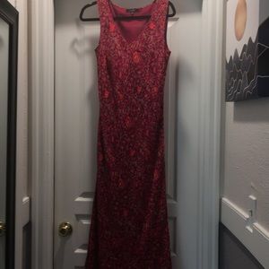 Size M Rayon multi color sleeveless maxi dress
